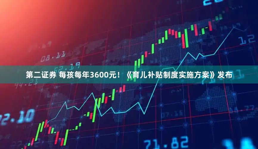 第二证券 每孩每年3600元！《育儿补贴制度实施方案》发布